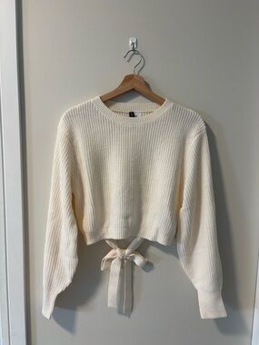 H&M Open Tie-Back Sweater